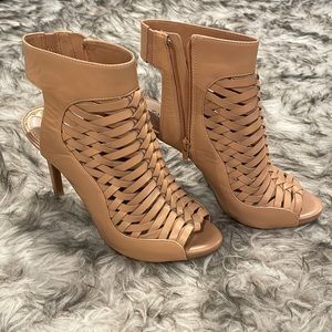 GIANNI BINI Rigby open toe booties